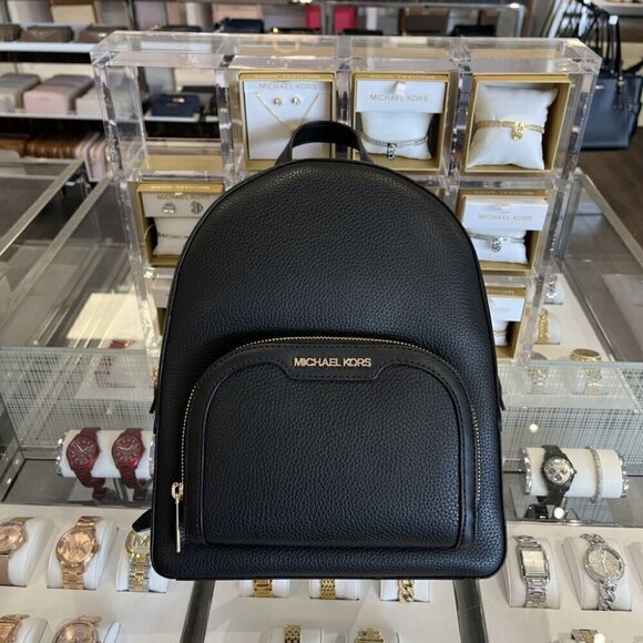 MICHAEL KORS Jaycee Medium Pebbled Leather Backpack 35S2G8TB2L - Picture 3 of 15